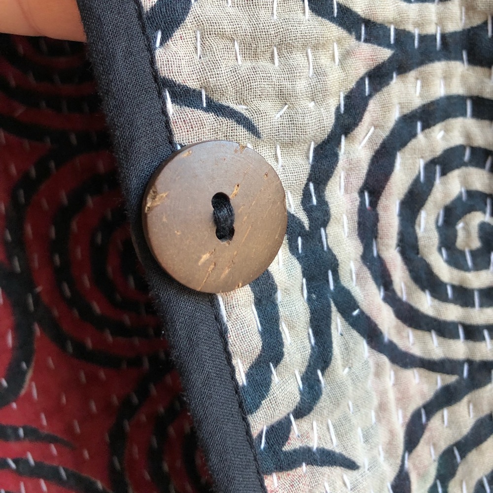 Unique Reversible Indian Kantha Jacket. - image 7